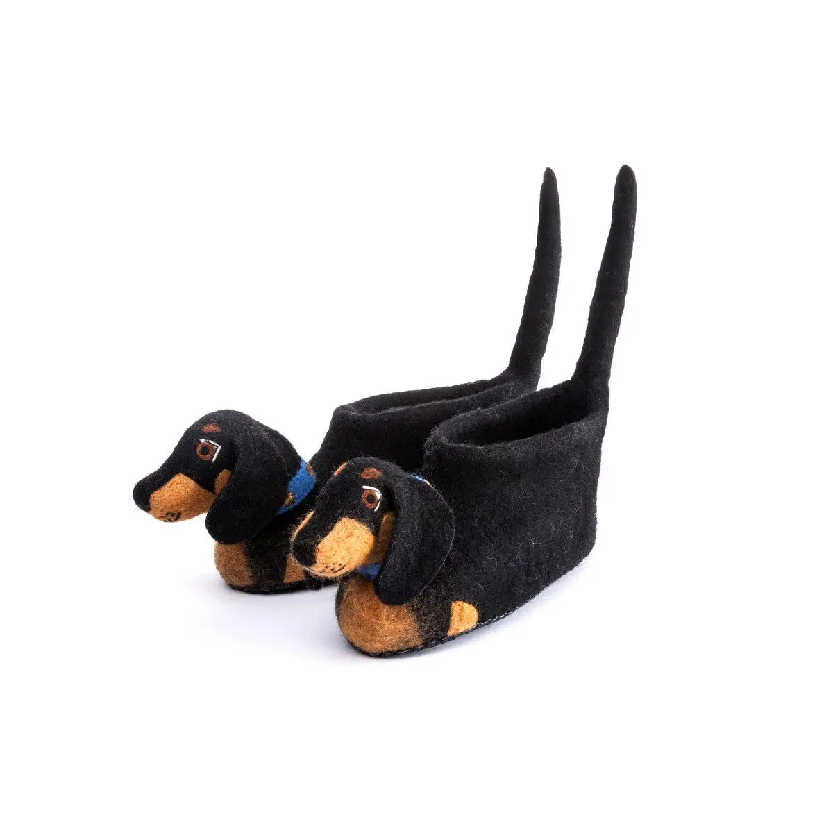 Kids Dotty Dachshund Slippers