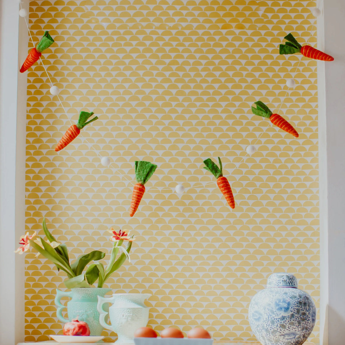 Easter Pom Carrotty Garland