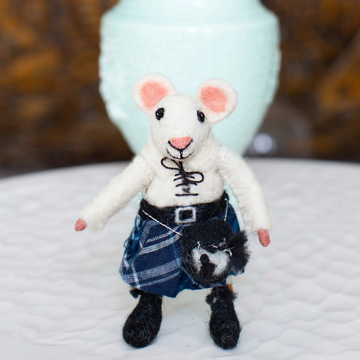 Scottish Mouse Blue Kilt