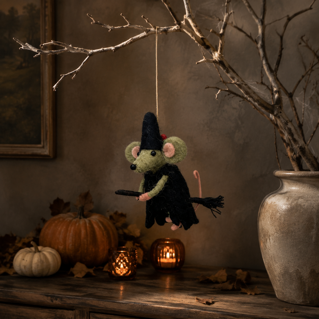 Agatha Witch Broom Decoration