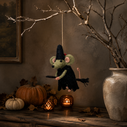 Agatha Witch Broom Decoration