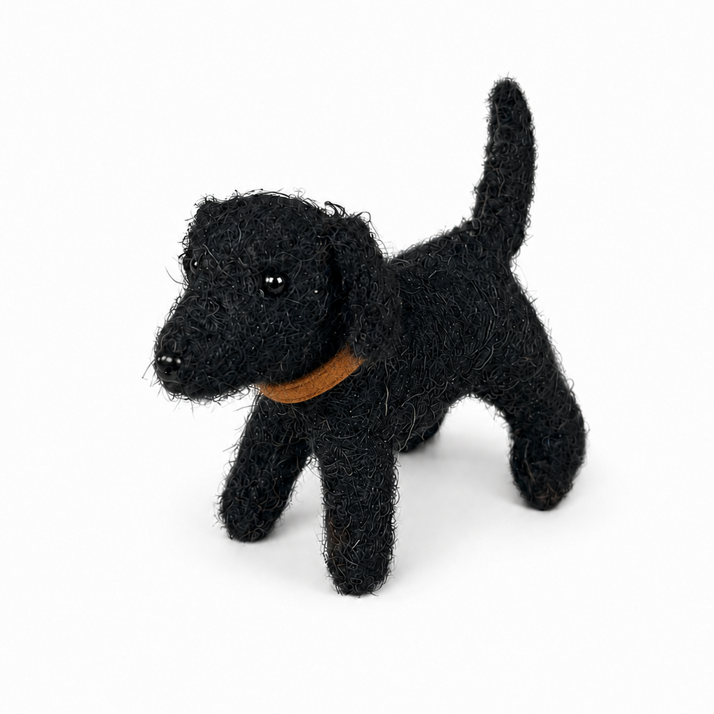 Felt Black Labrador Dog
