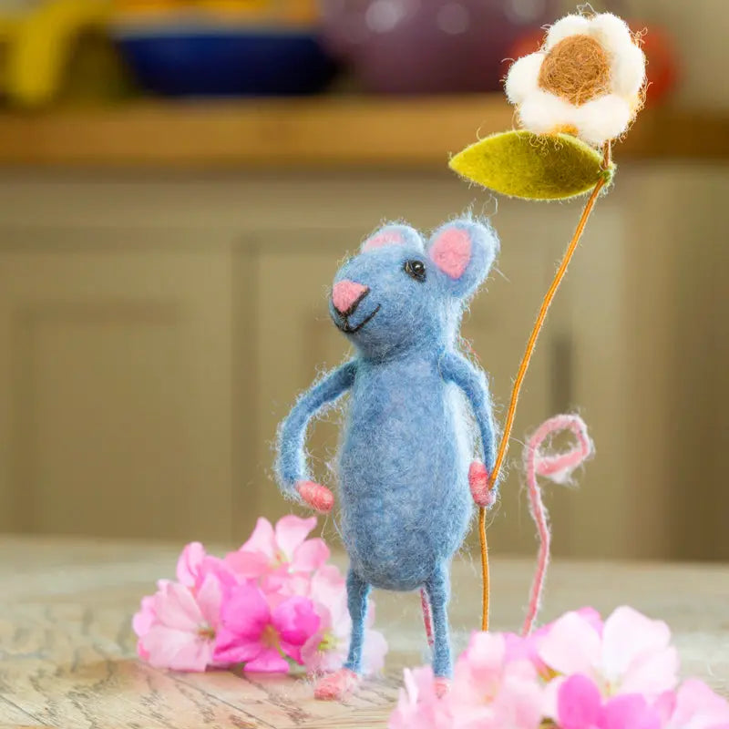 Blue Flower Mouse