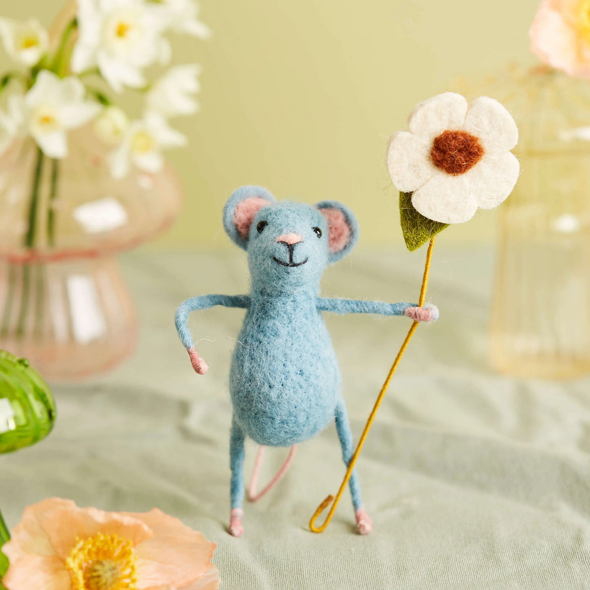 Blue Flower Mouse