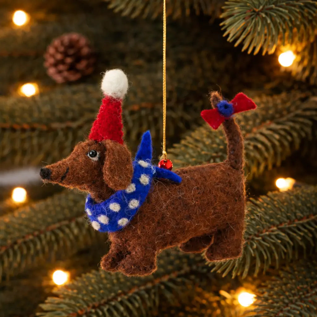 Dasher Party Dachshund Decoration