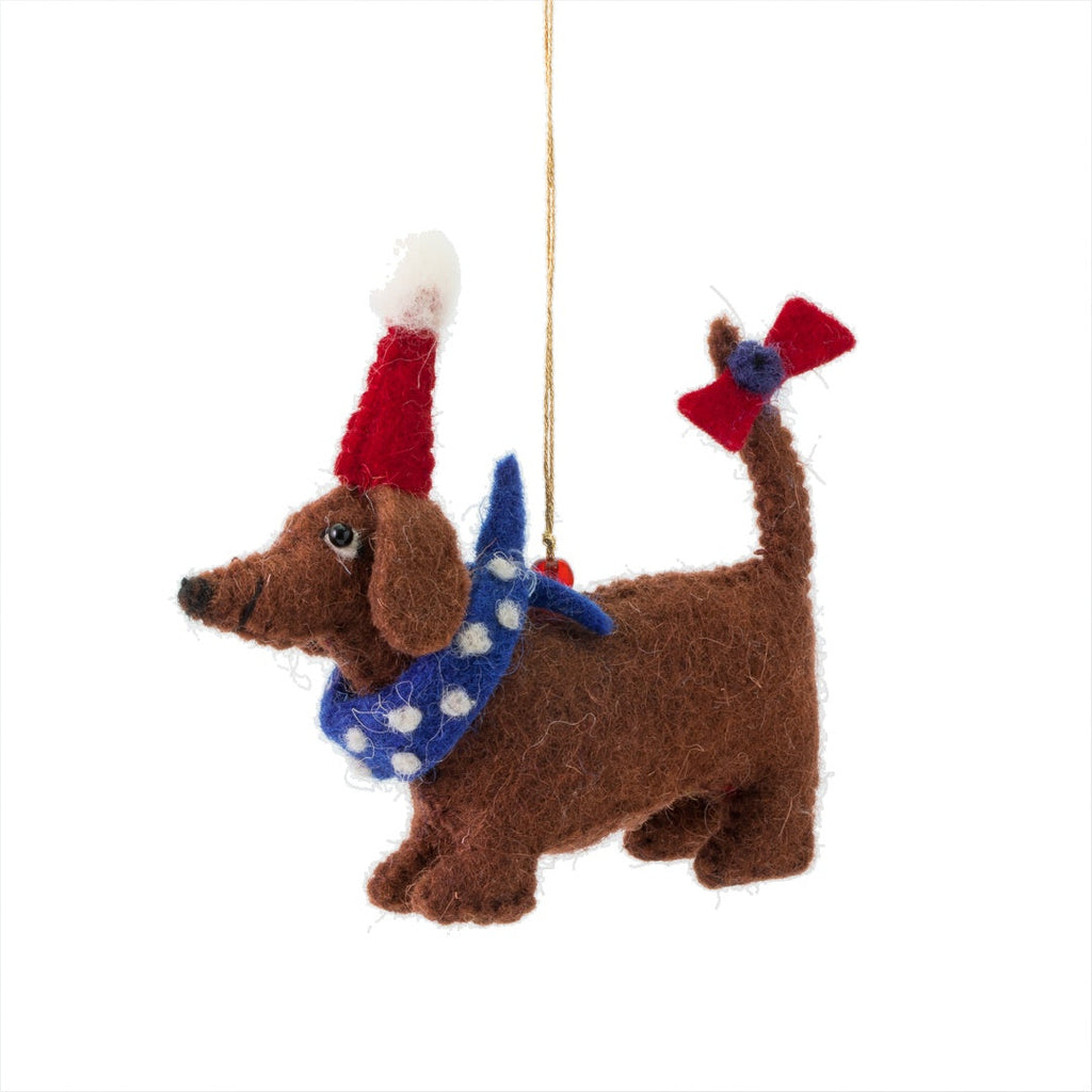 Dasher Party Dachshund Decoration