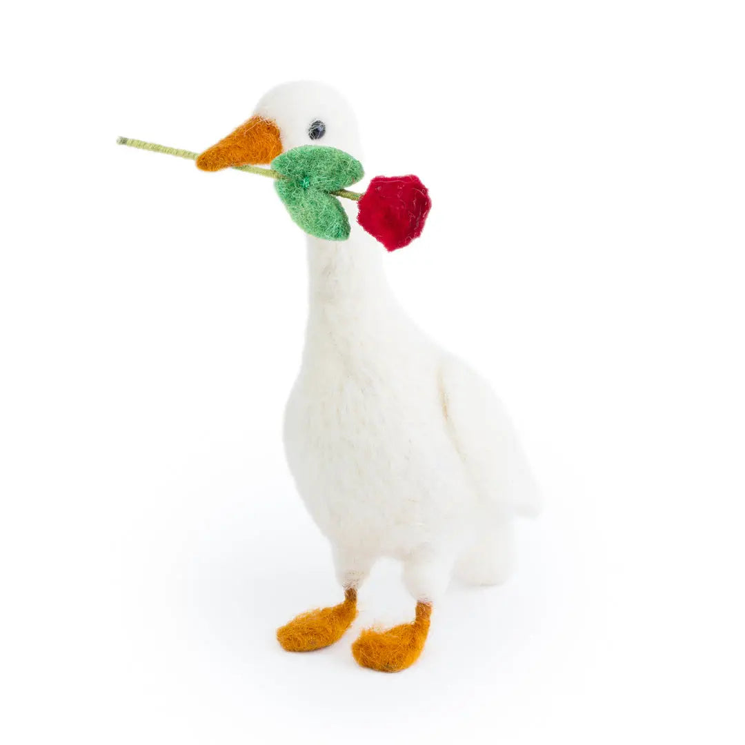 Romeo Rose Holding Duck