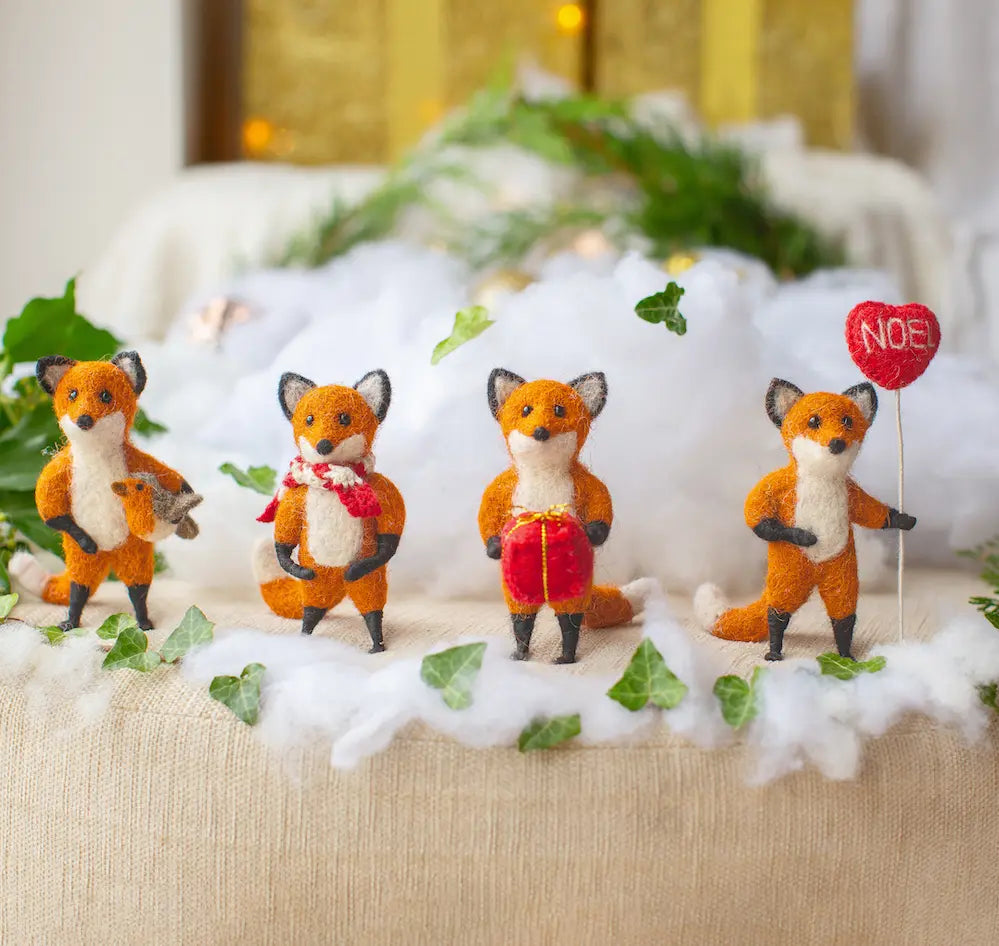 Tod Fox Scarf Figure
