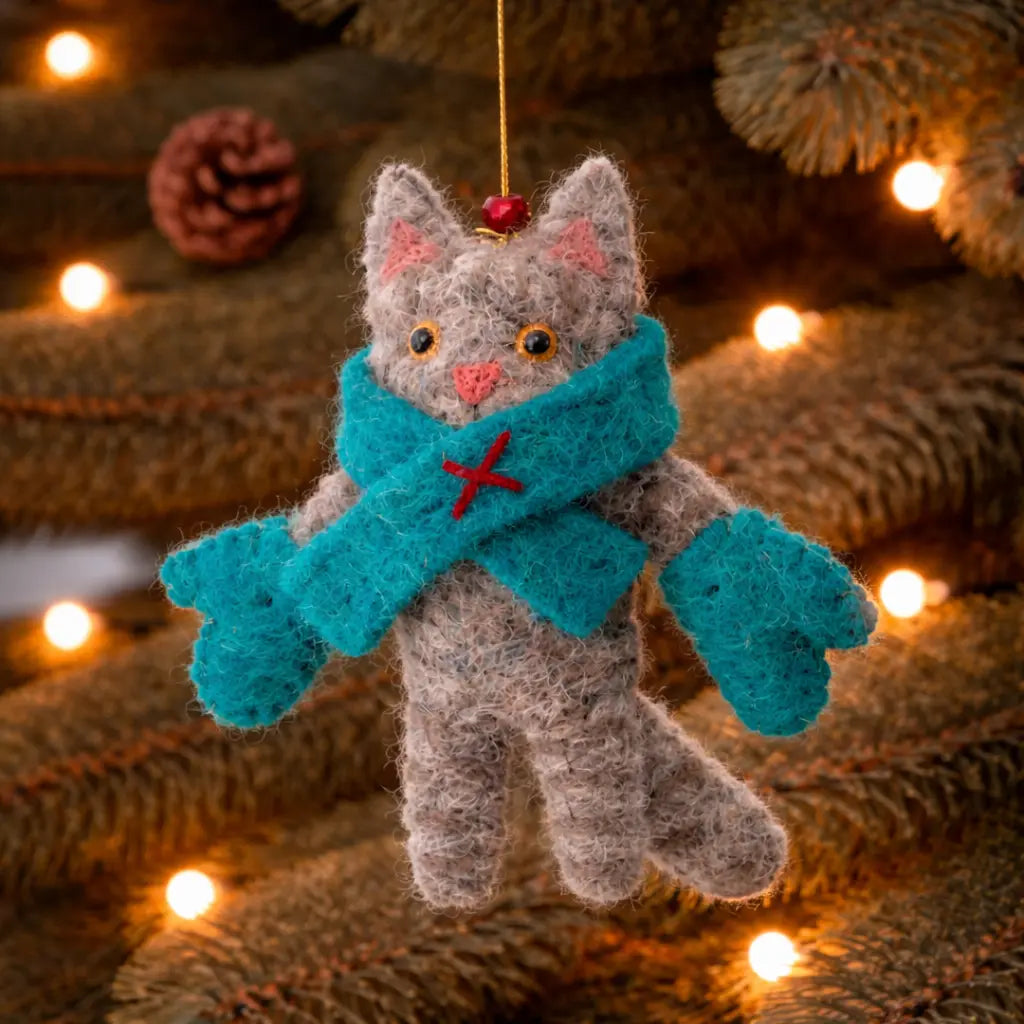 Grey Kitten Decoration