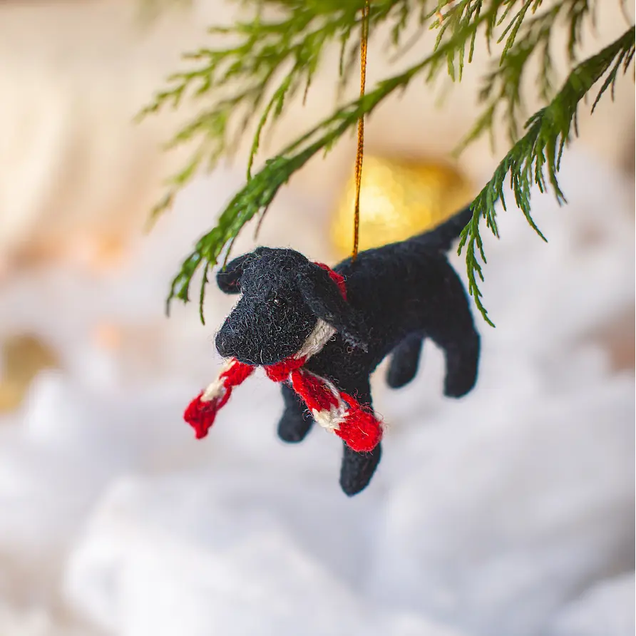 Gunner Black Lab Decoration