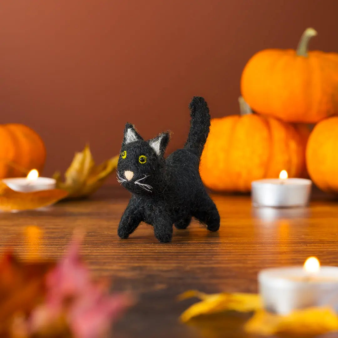 Felt Black Cat