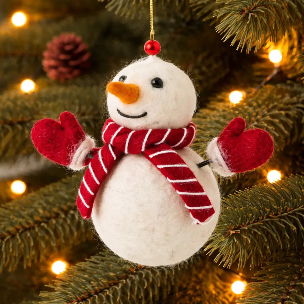 Icy Snowman Decoration