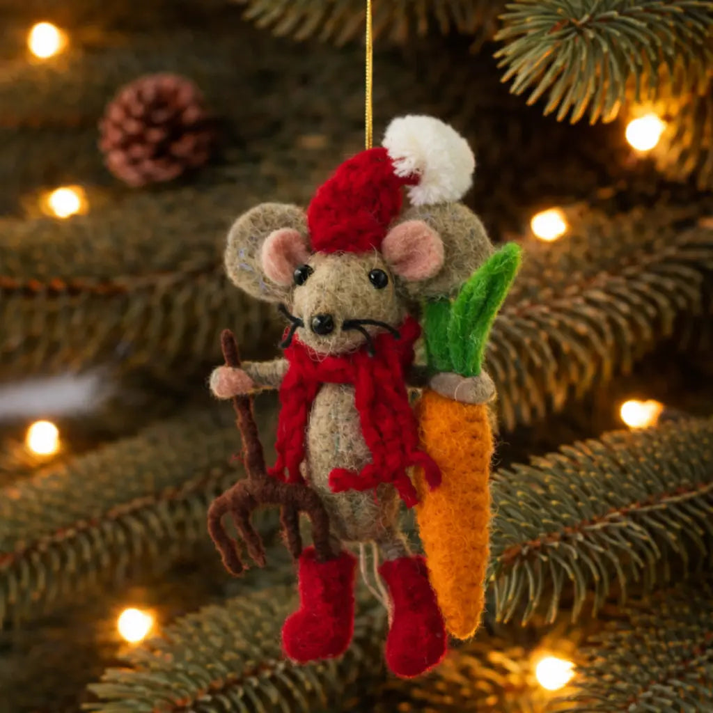 Monty Carrot Mouse Decoration