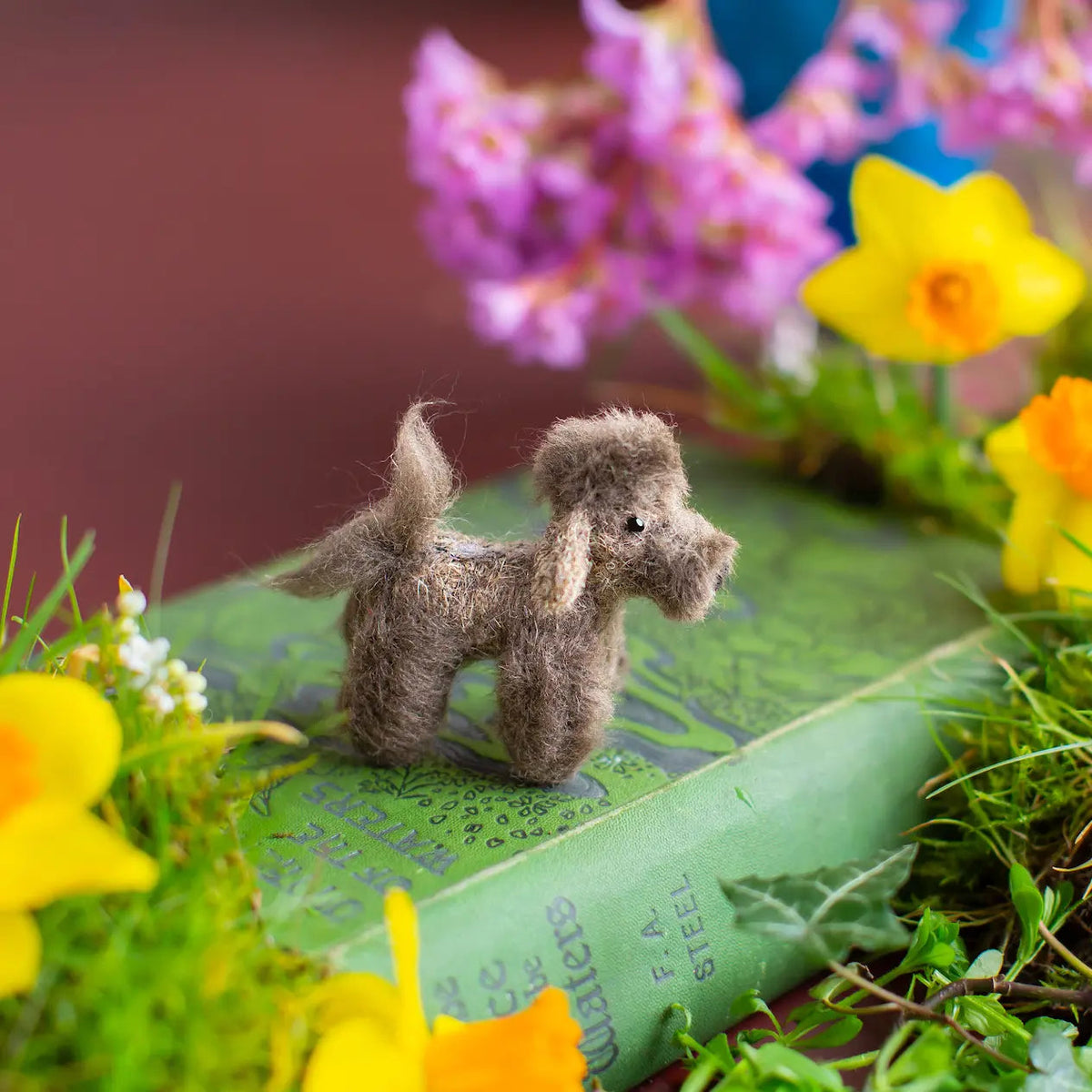 Felt Poodle Dog