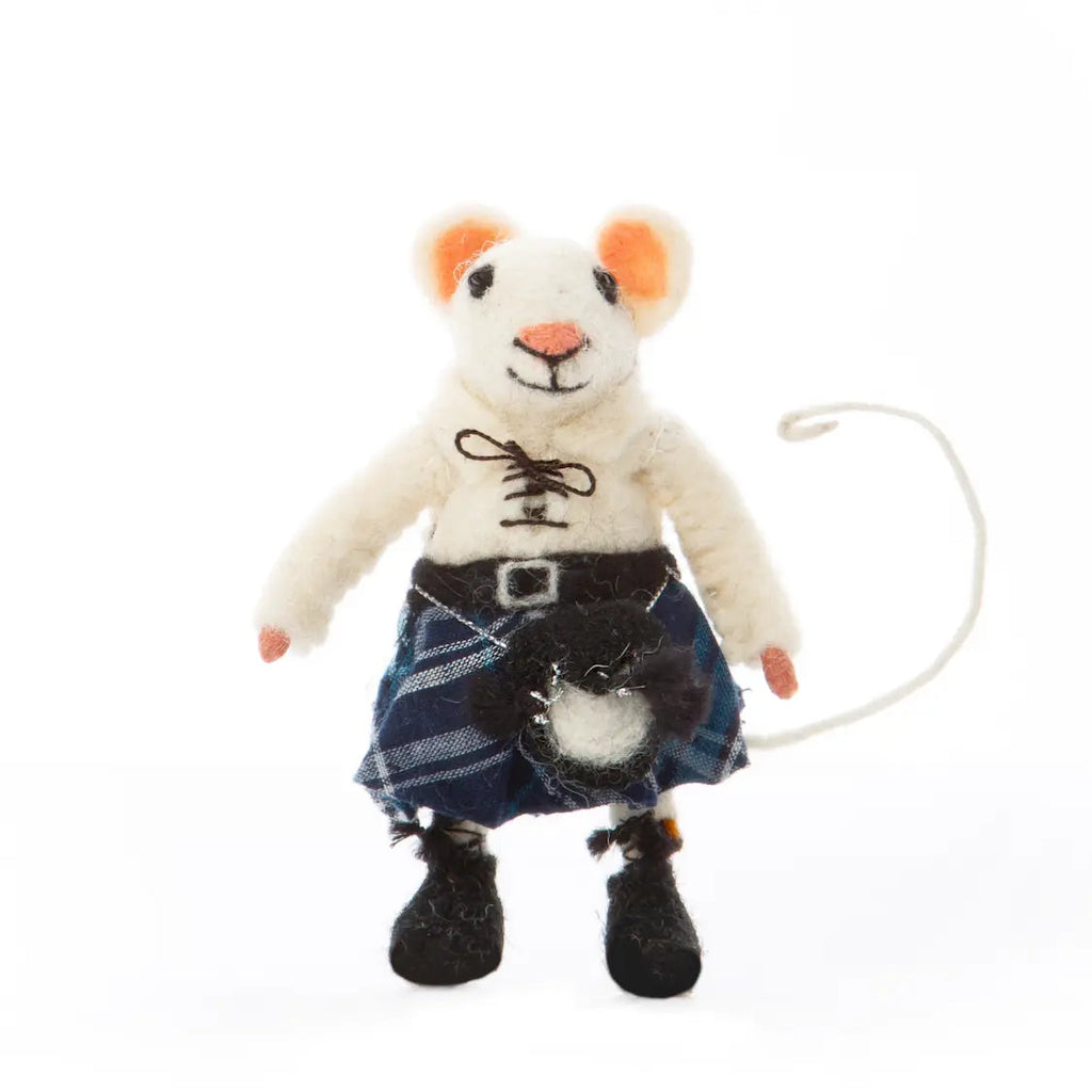 Scottish Mouse Blue Kilt