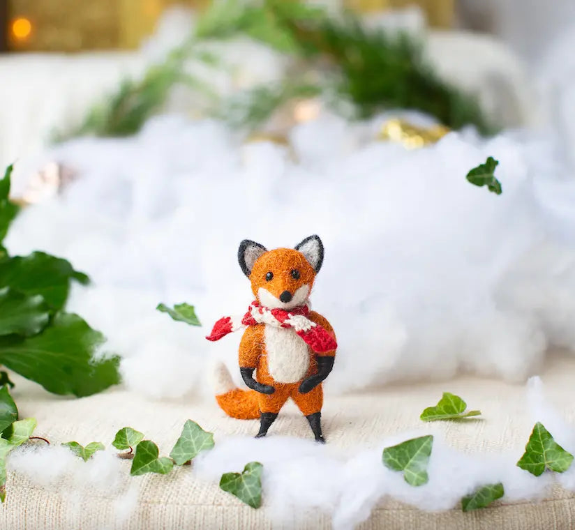 Tod Fox Scarf Figure