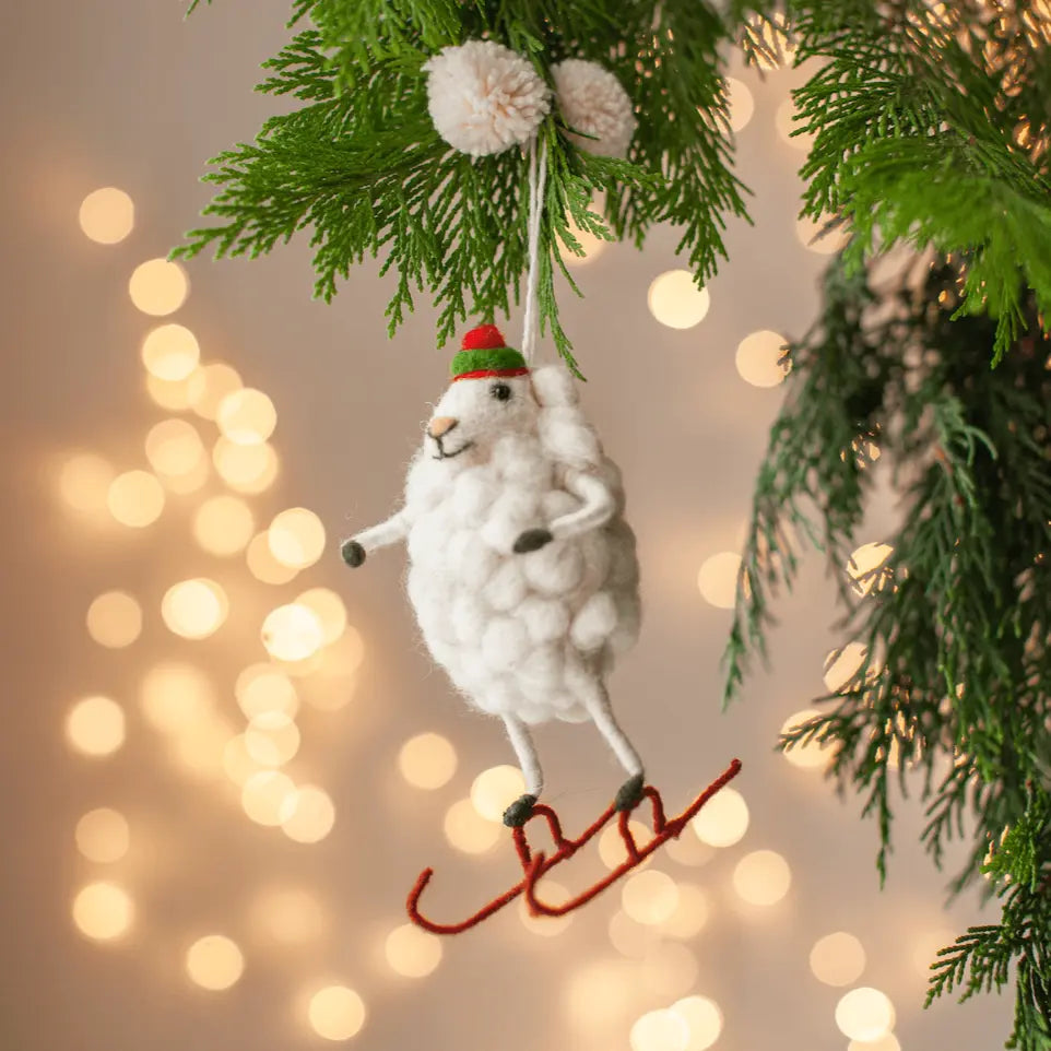 Skater Sheep Decoration