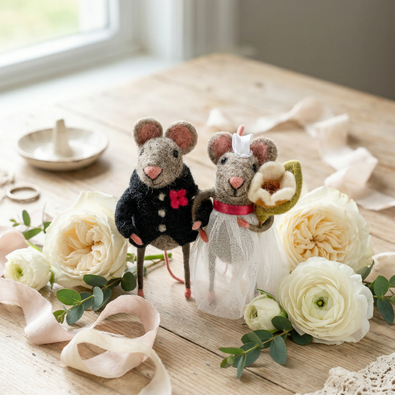 Bride Groom Wedding Mice