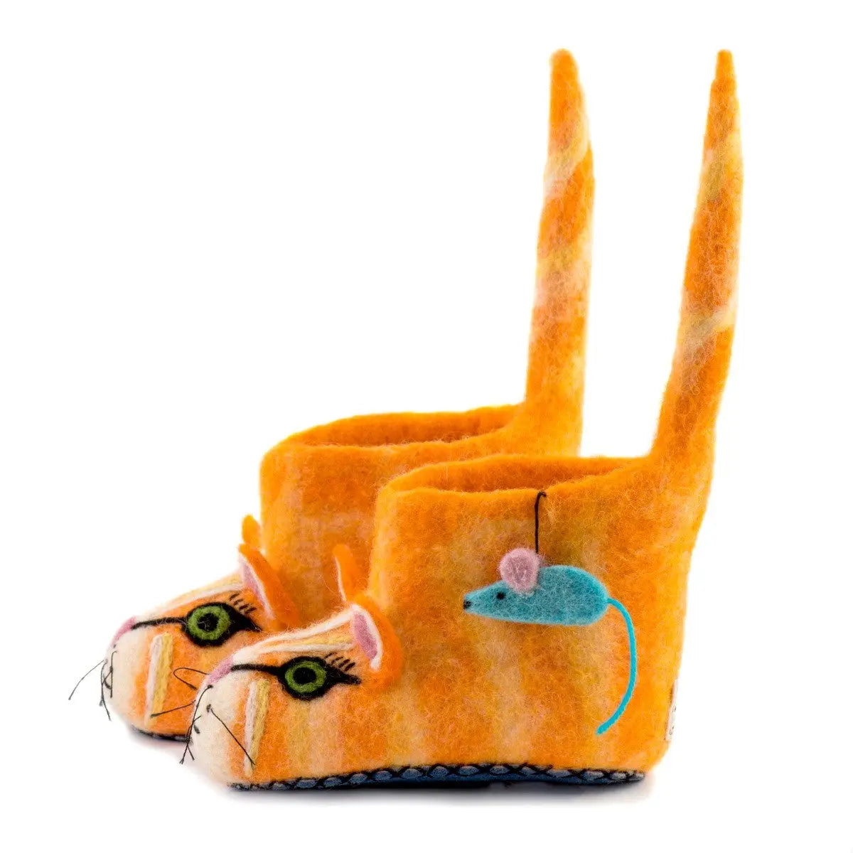 Kids Ginger Cat Slippers