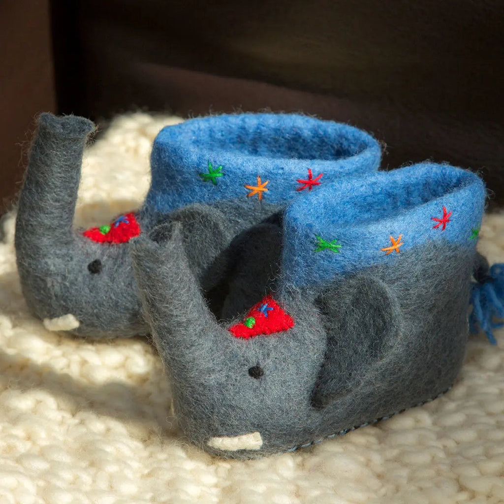 Kids Jumbo Elephant Slippers