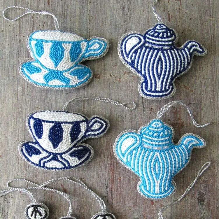 Blue Teapot Decoration